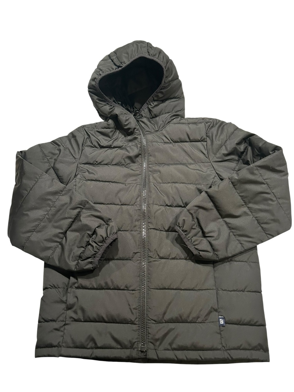 Gap Kids Hooded Puffer Jacket In Dark Blue